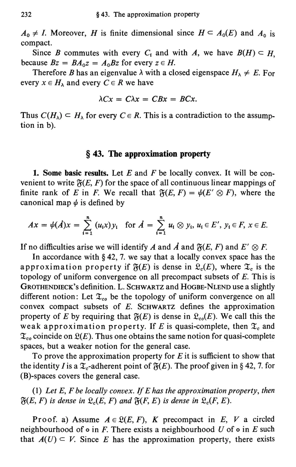 §43. The approximation property