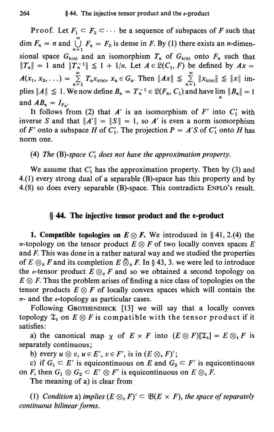 §44. The injective tensor product and the e-product
