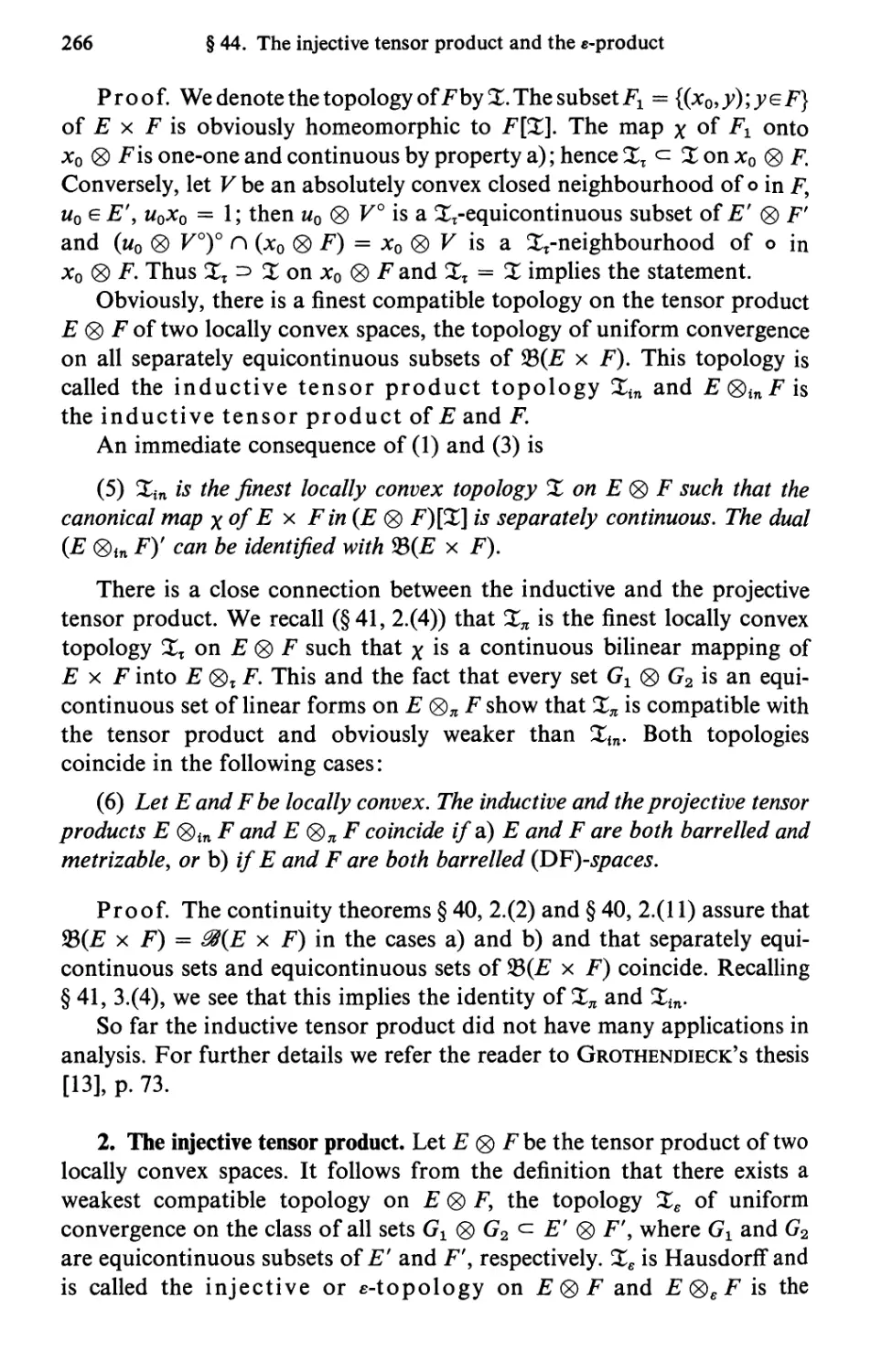 2. The injective tensor product
