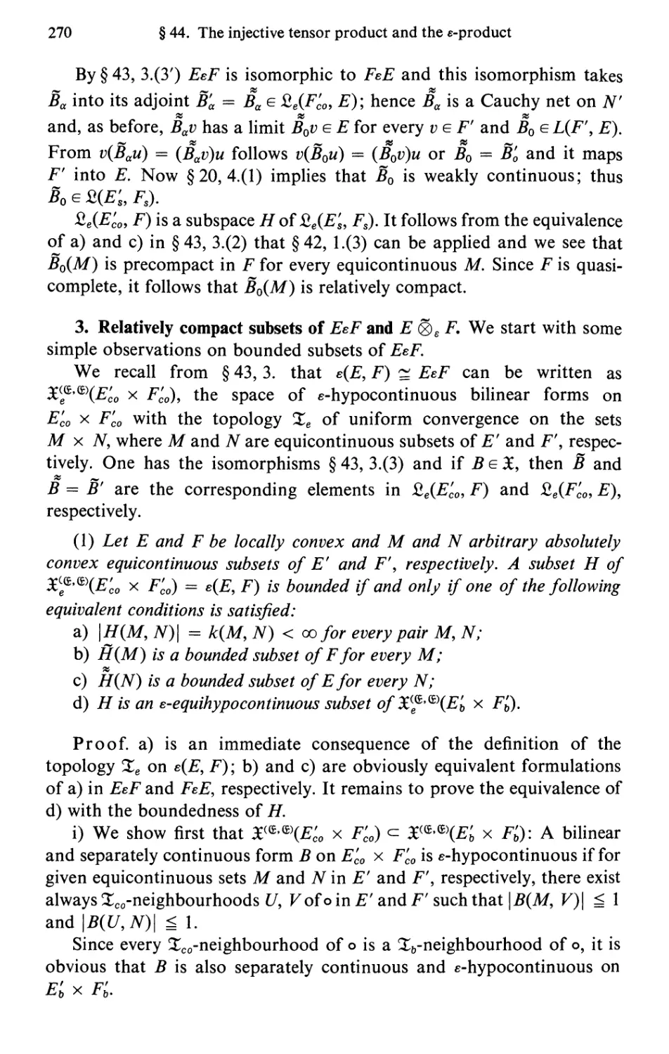 3. Relatively compact subsets of EεF and E \tilde ⊗_π F