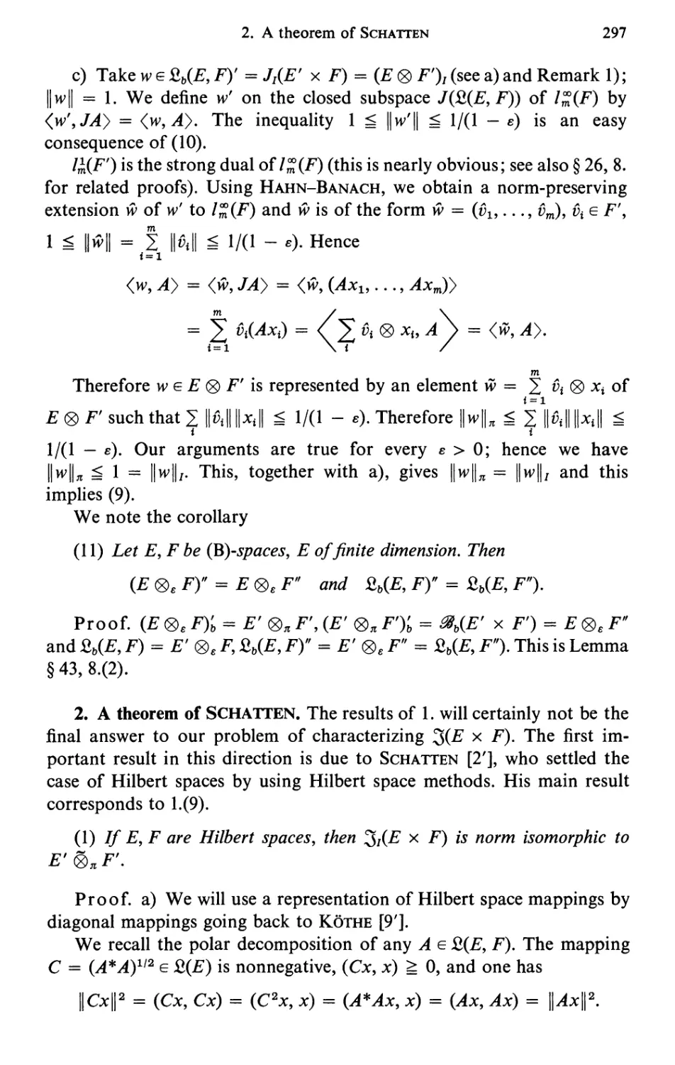 2. A theorem of Schattan