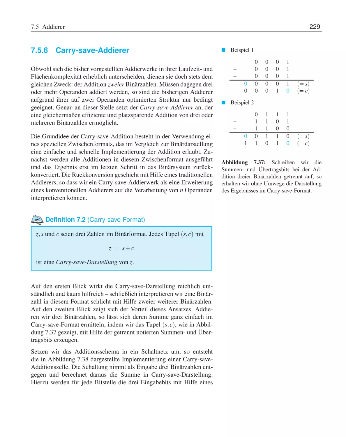 7.5.6 Carry-save-Addierer