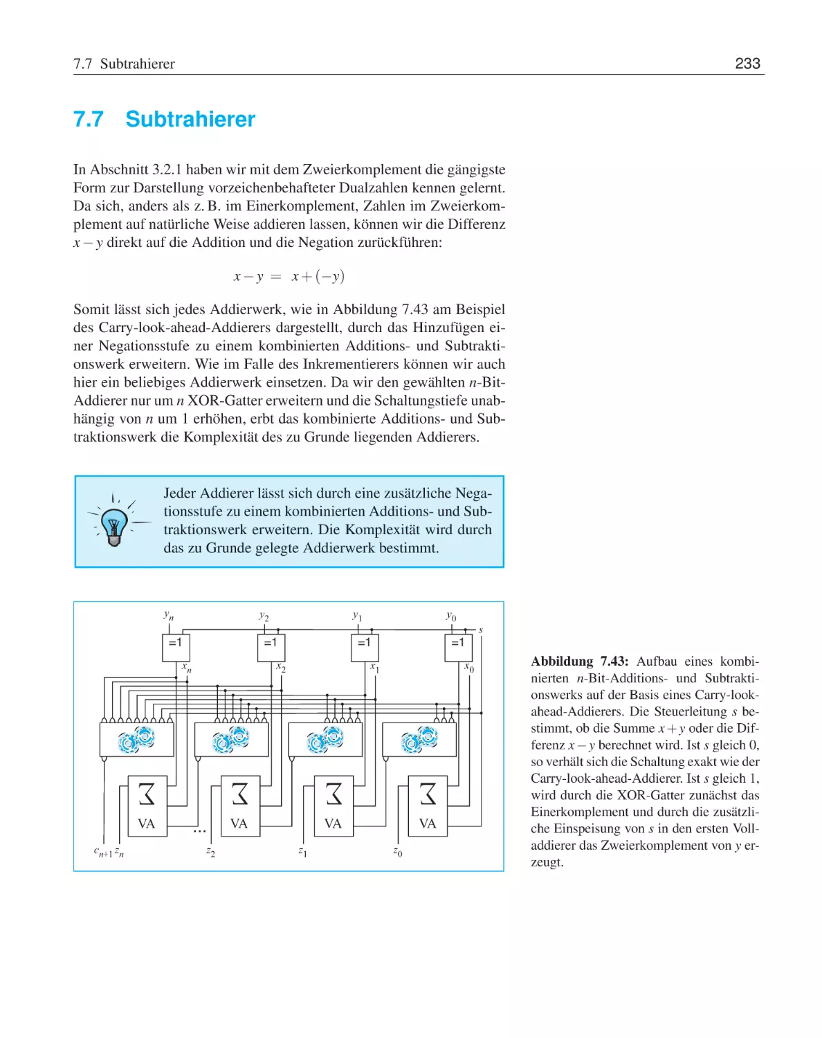 7.7 Subtrahierer