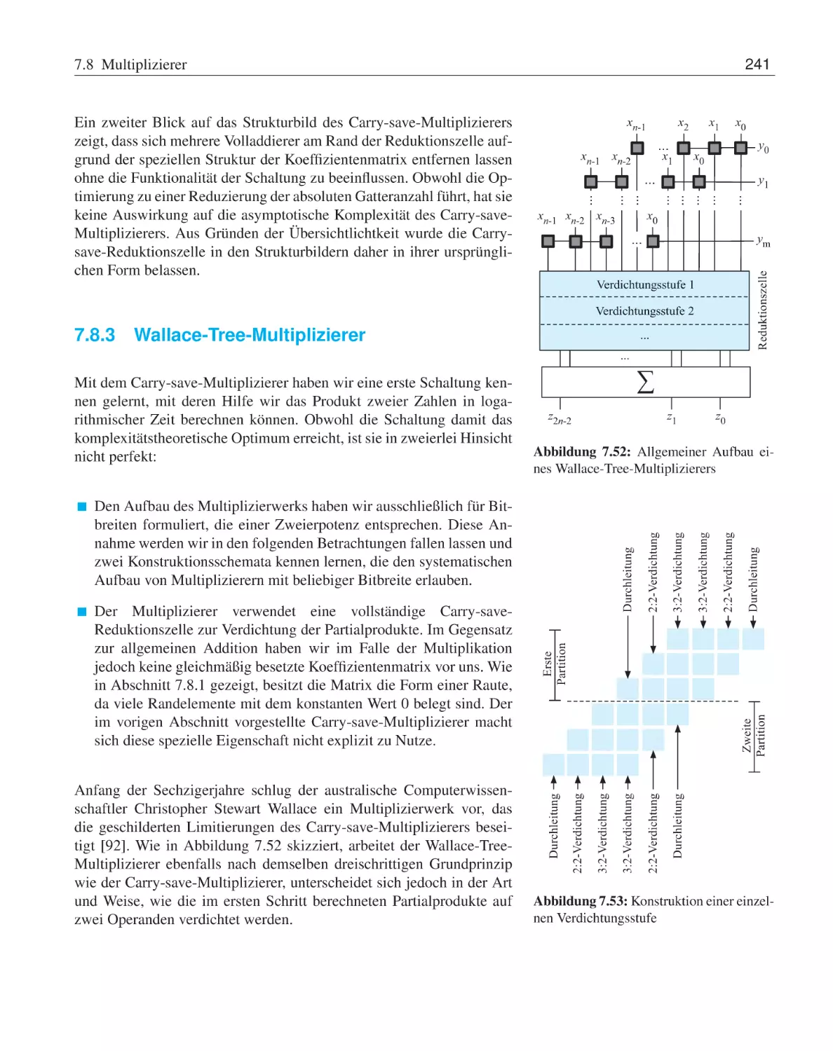 7.8.3 Wallace-Tree-Multiplizierer