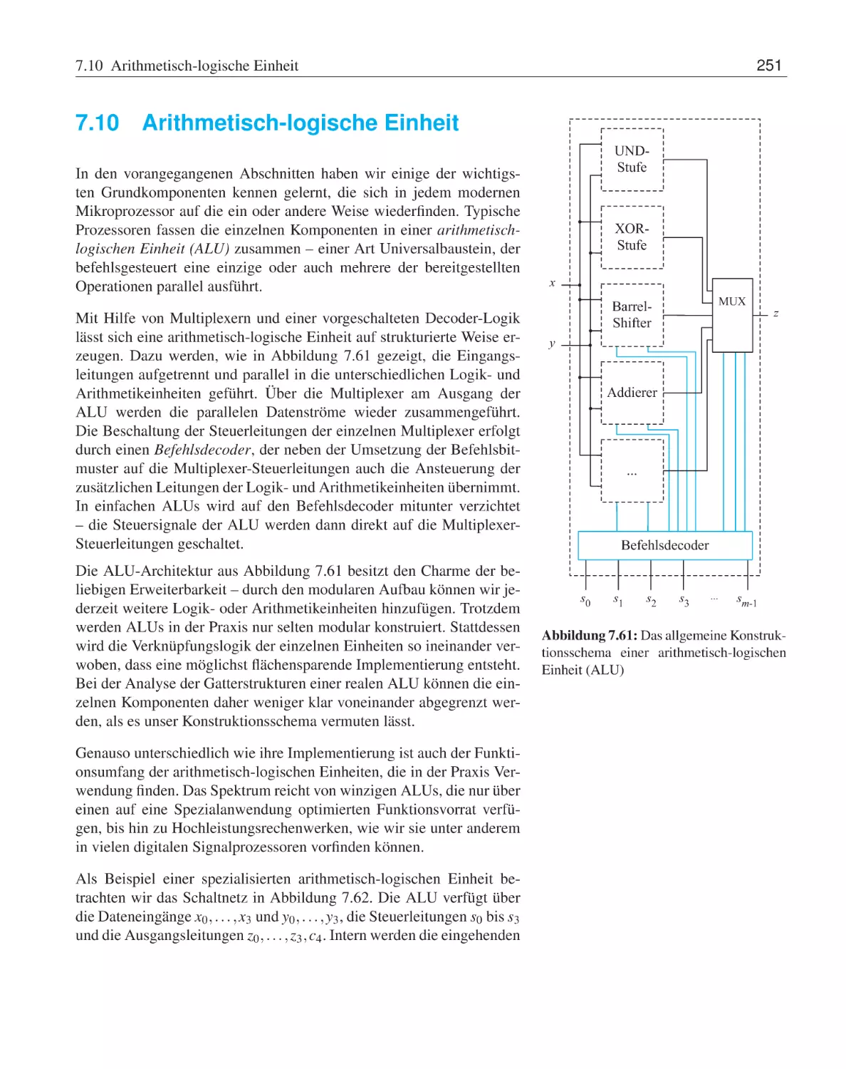 7.10 Arithmetisch-logische Einheit