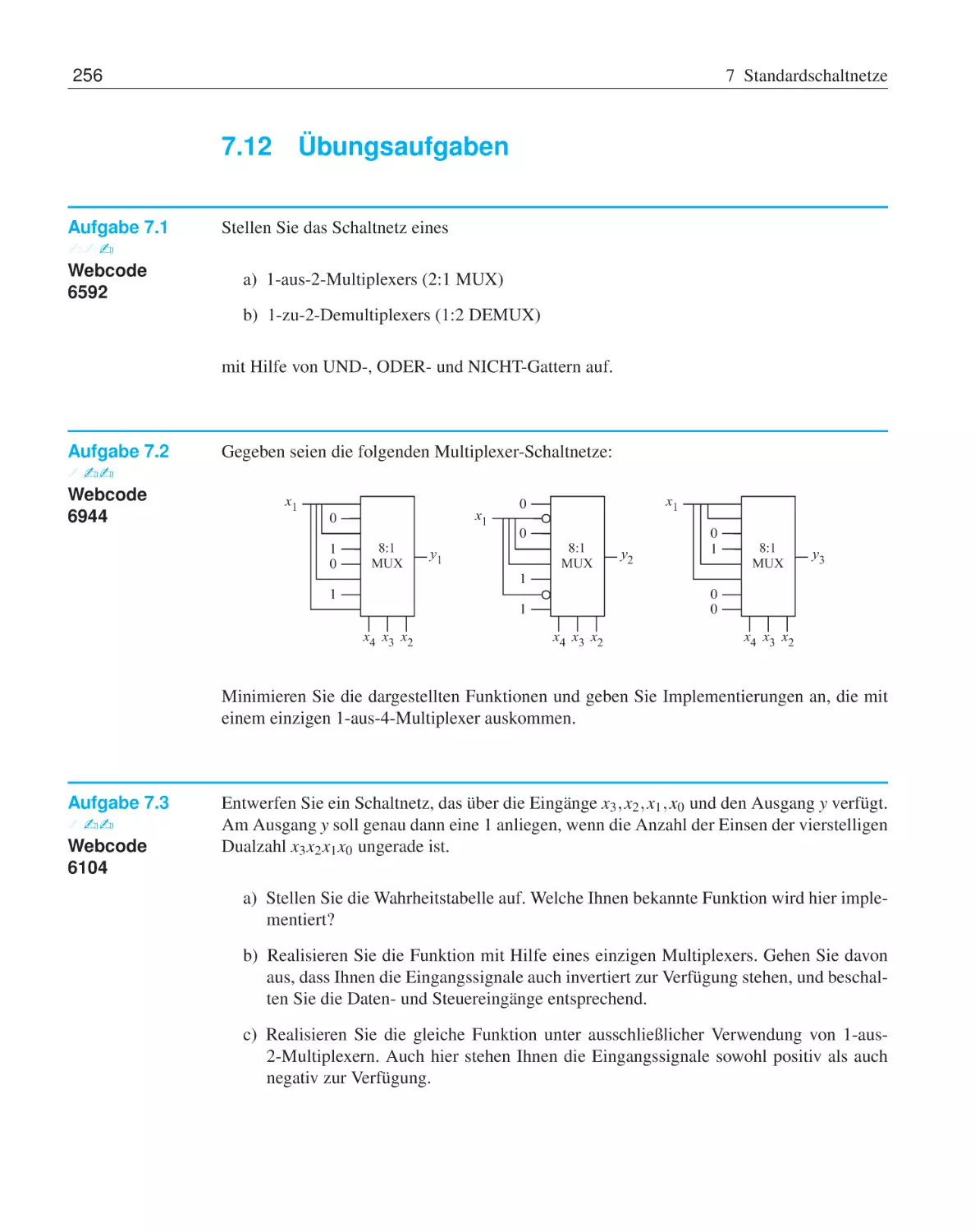 7.12 Übungsaufgaben