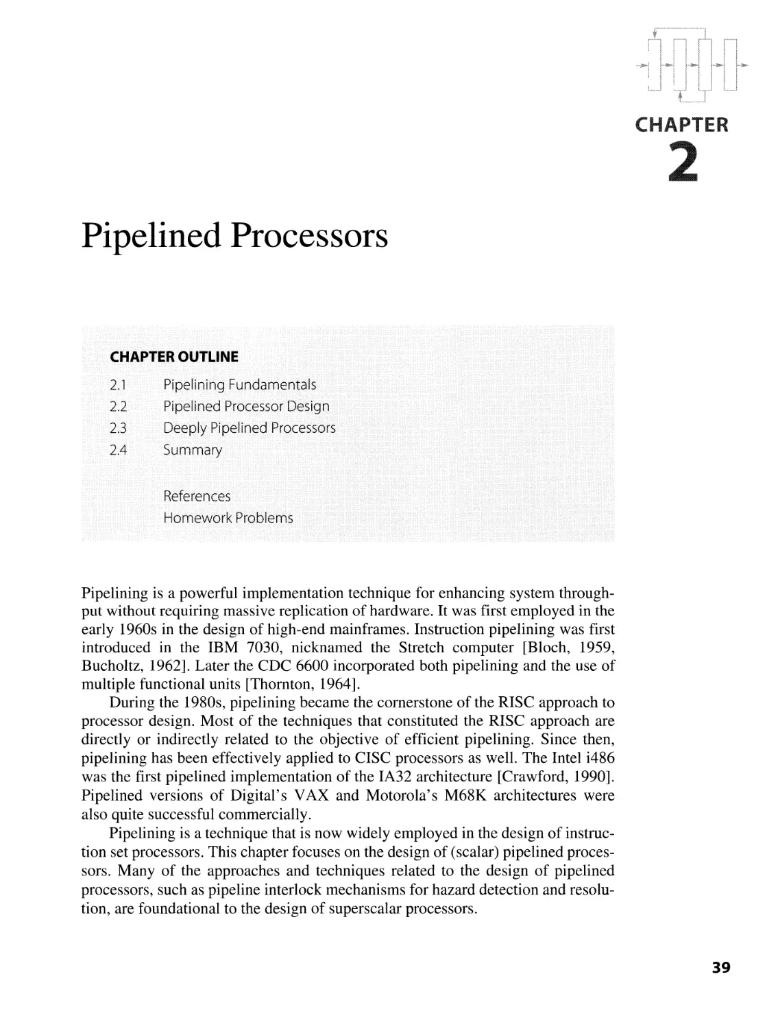 2. Pipelined Processors