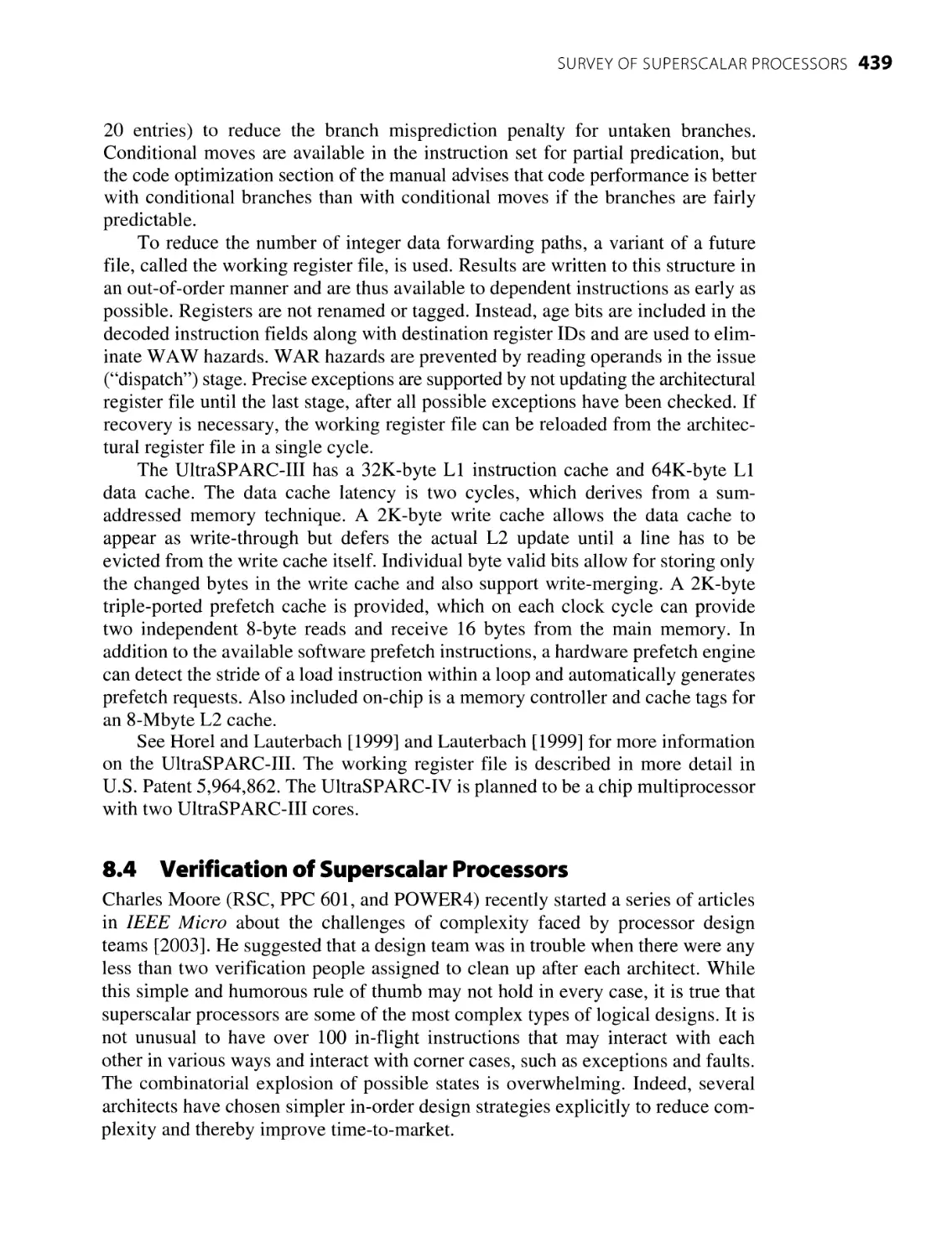 8.4 Verification of Superscalar Processors