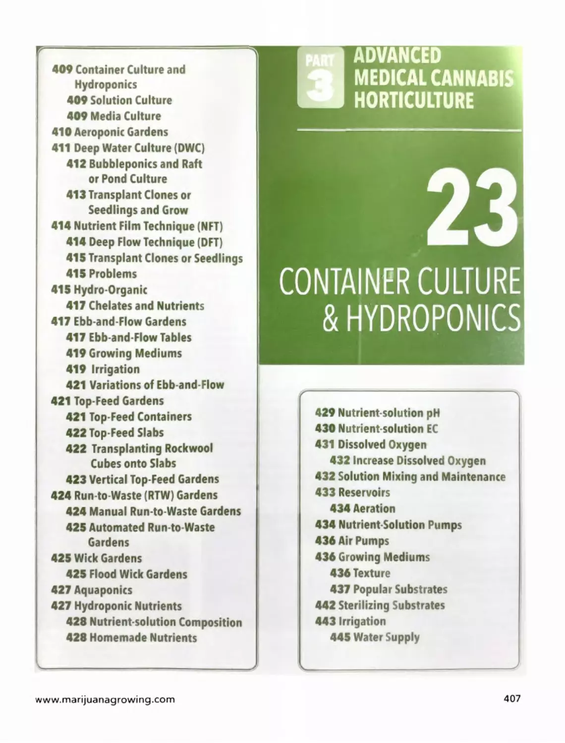 Chapter 23 - Container Culture & Hydroponics