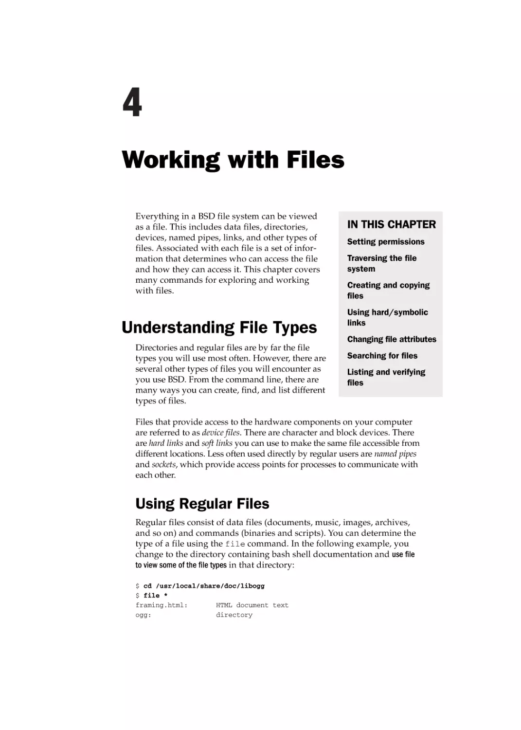 Chapter 4
Understanding File Types