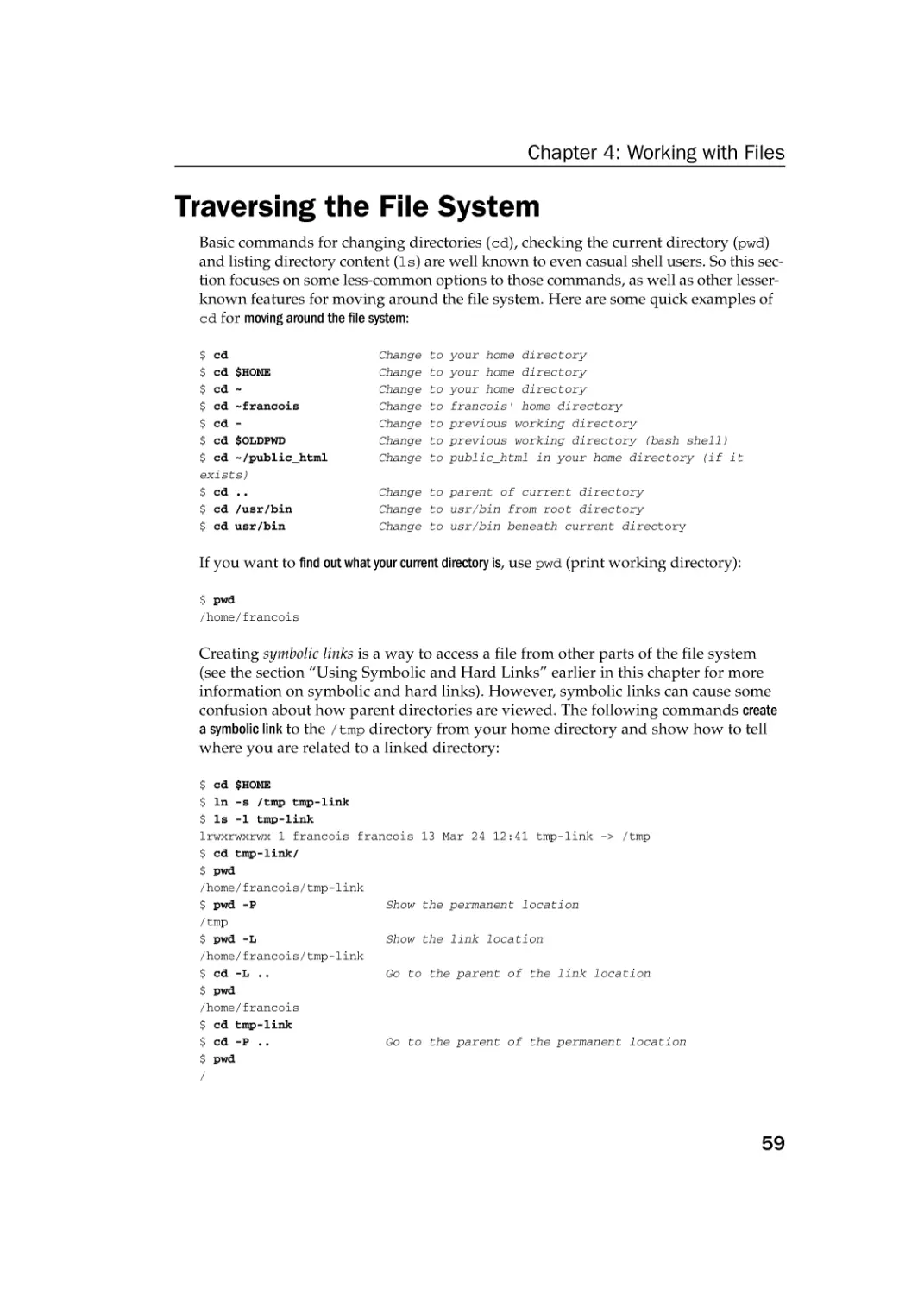 Traversing the File System