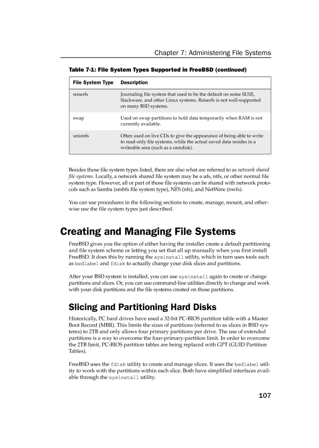 Creating and Managing File Systems