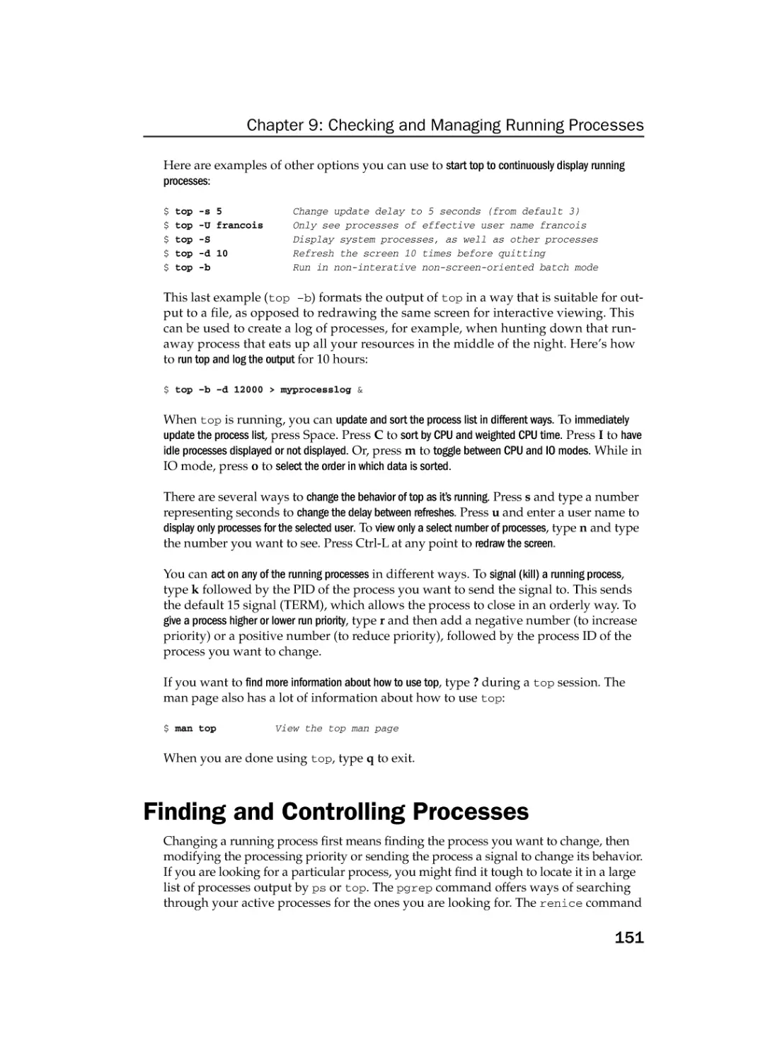 Finding and Controlling Processes