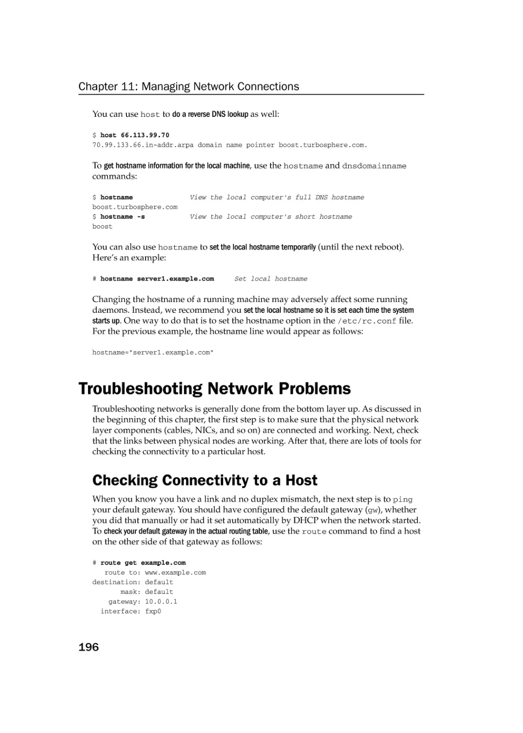 Troubleshooting Network Problems