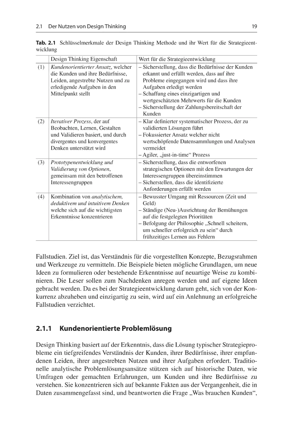 2.1.1	 Kundenorientierte Problemlösung