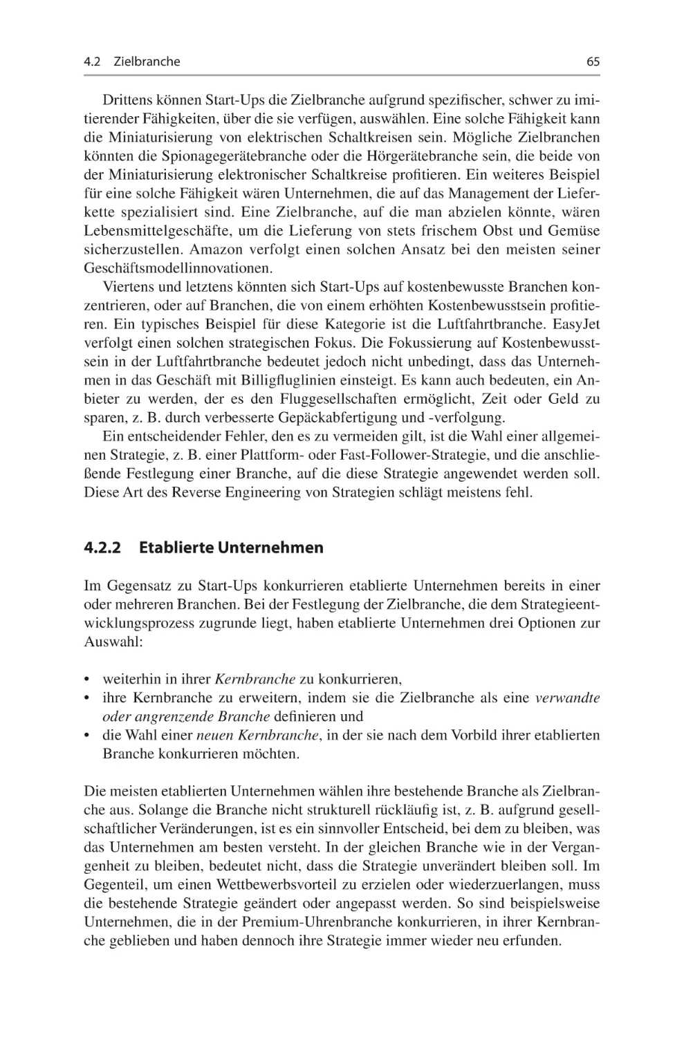 4.2.2	 Etablierte Unternehmen