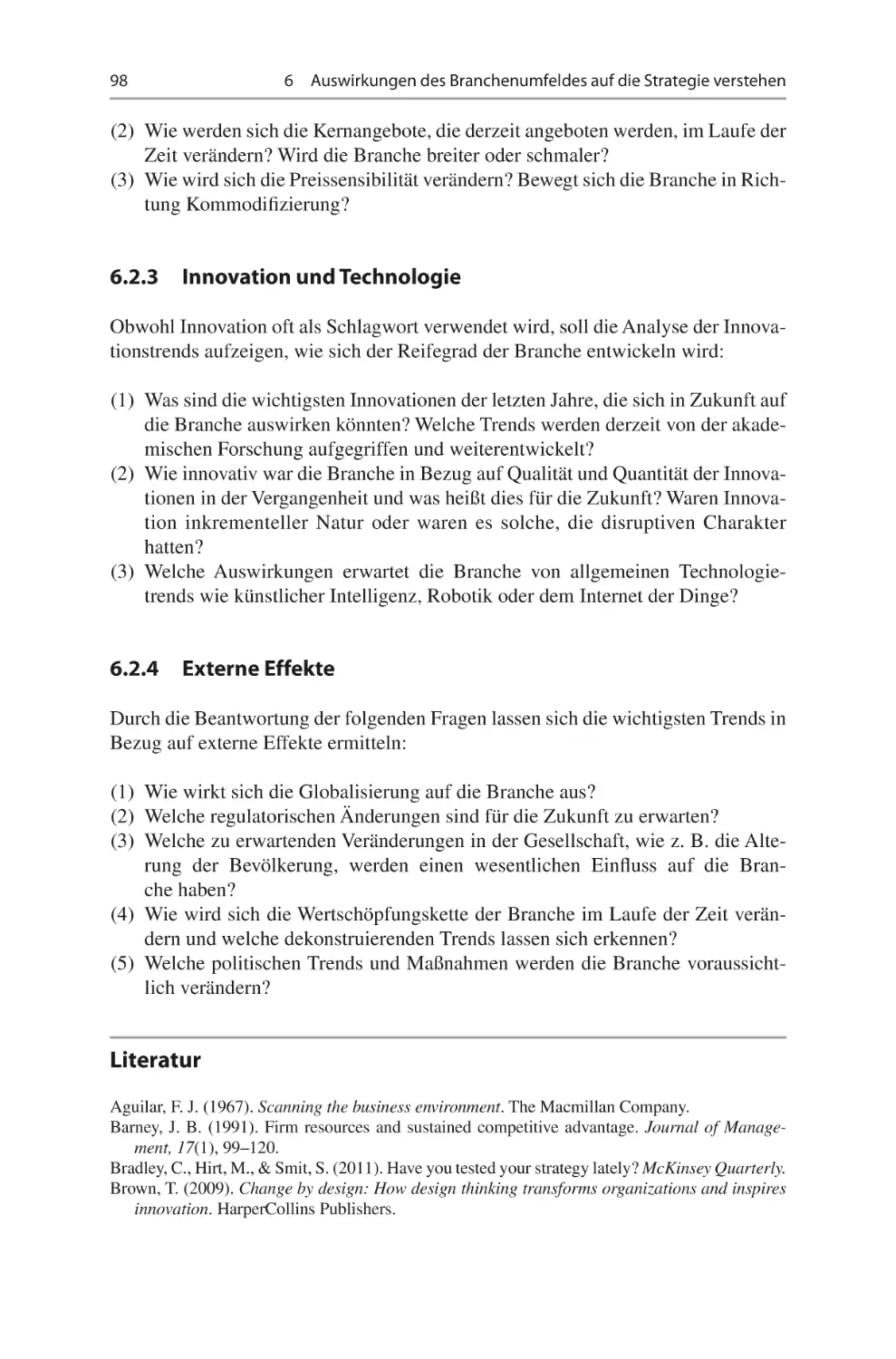 6.2.3	 Innovation und Technologie
6.2.4	 Externe Effekte
Literatur