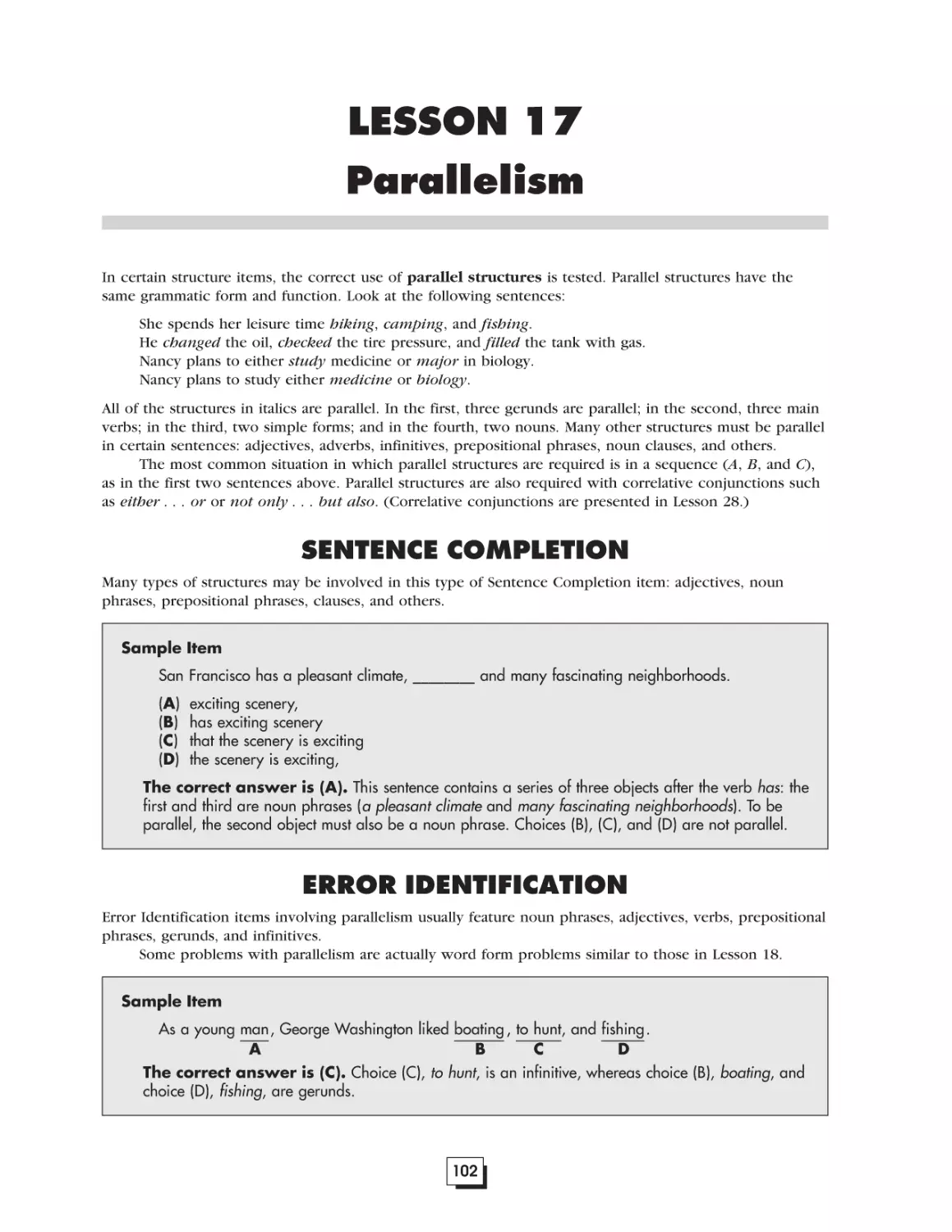 Lesson 17.  Parallelism . . . . . . . . . . . . . . . . . . . . . . . . . . . . . . . . . . . . . . . .