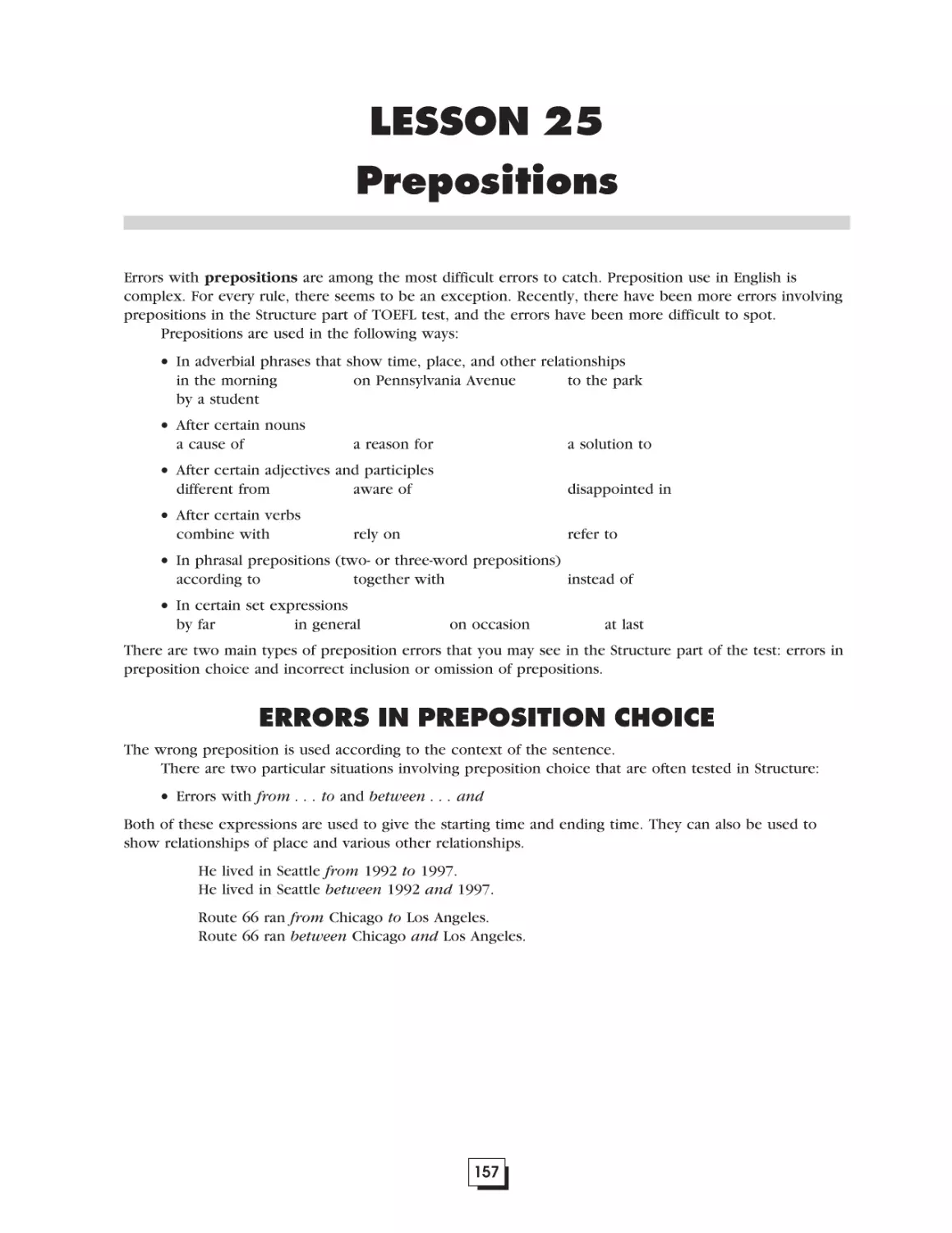 Lesson 25.  Prepositions . . . . . . . . . . . . . . . . . . . . . . . . . . . . . . . . . . . . . . .