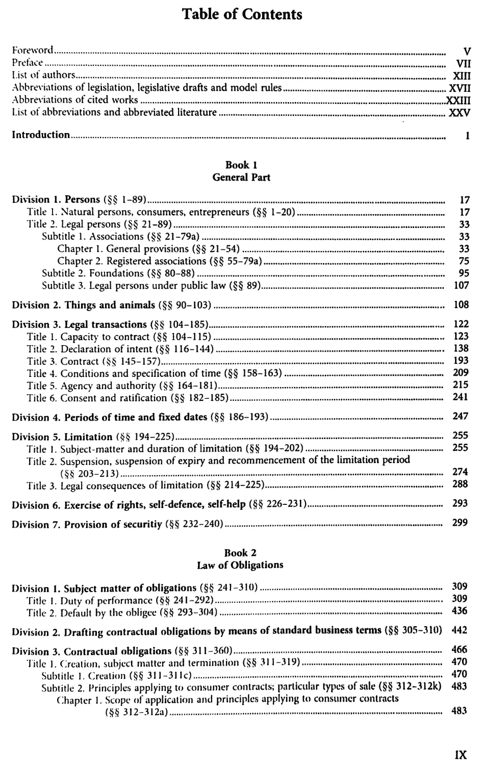 Table of Contents