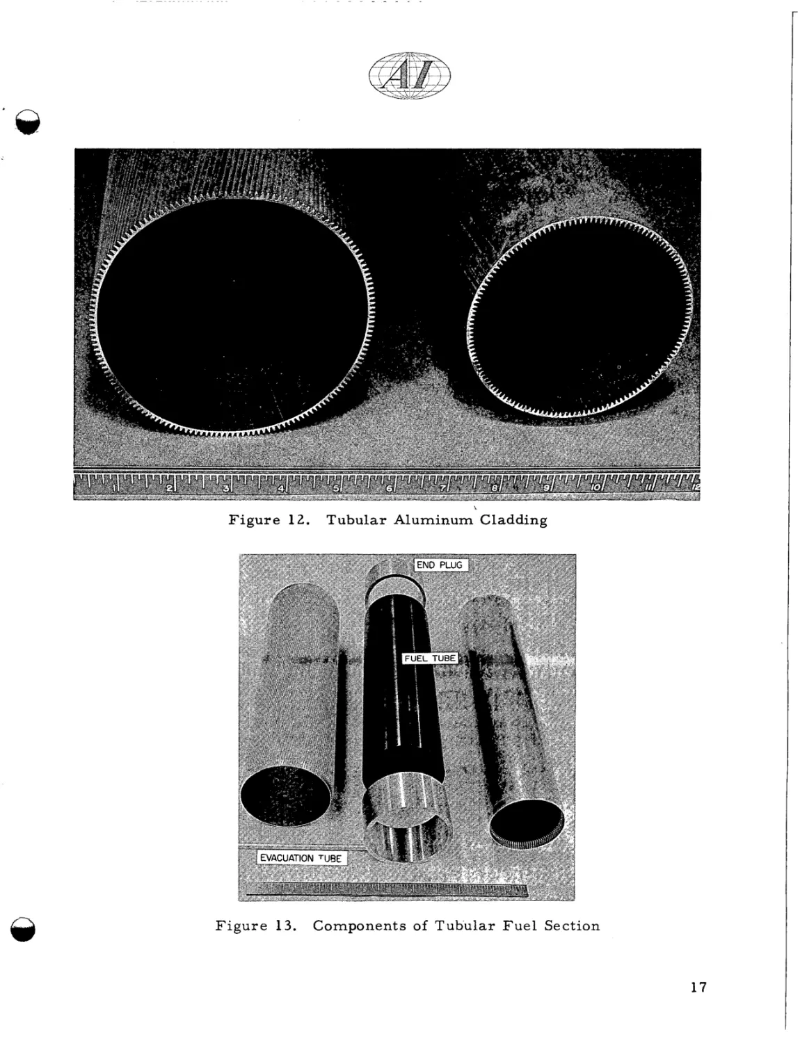 Tubular Aluminum Cladding (7515- 51267A
Components of Tubular Fuel Section (7515-51349D)