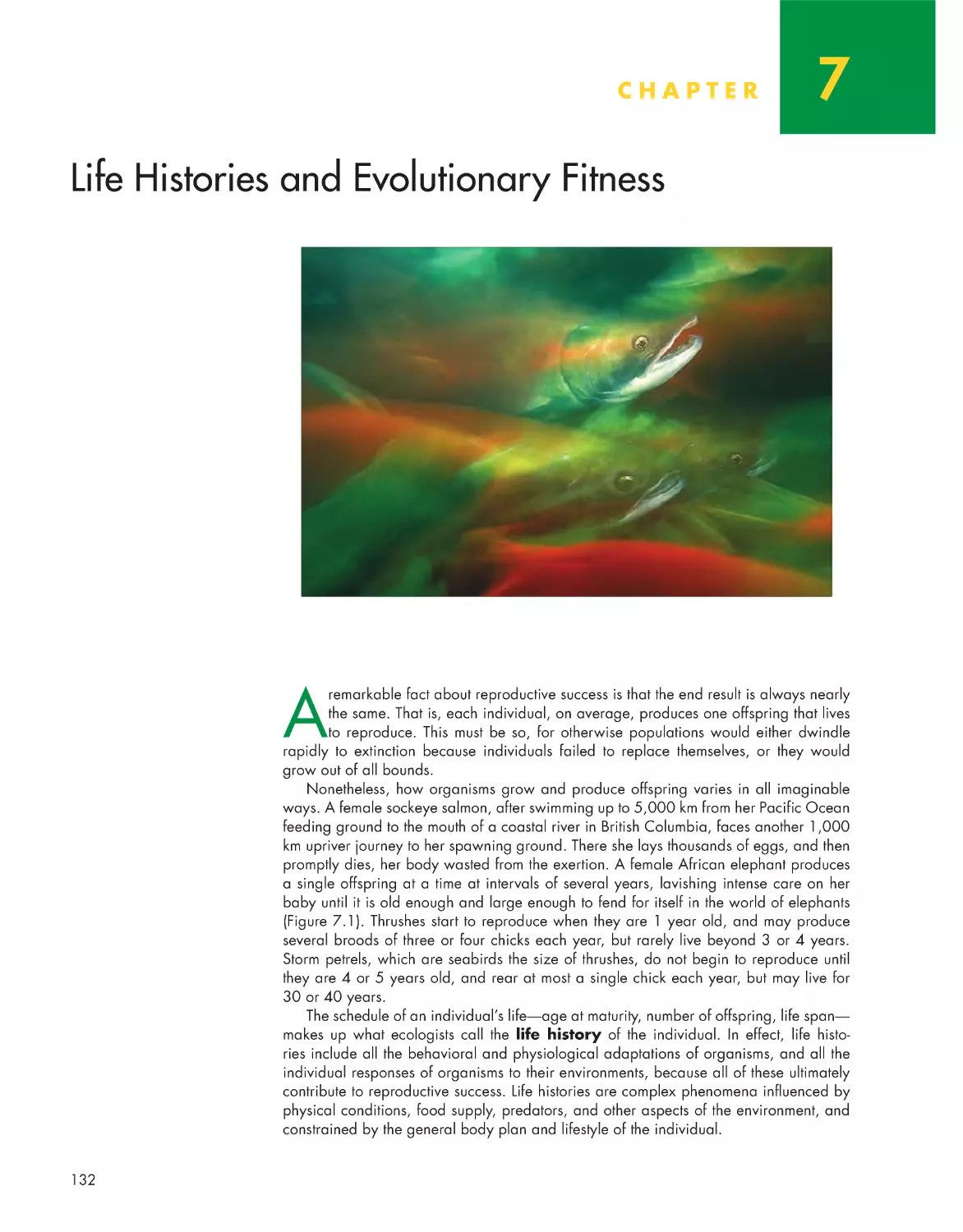 Chapter 7: Life Histories and Evolutionary Fitness