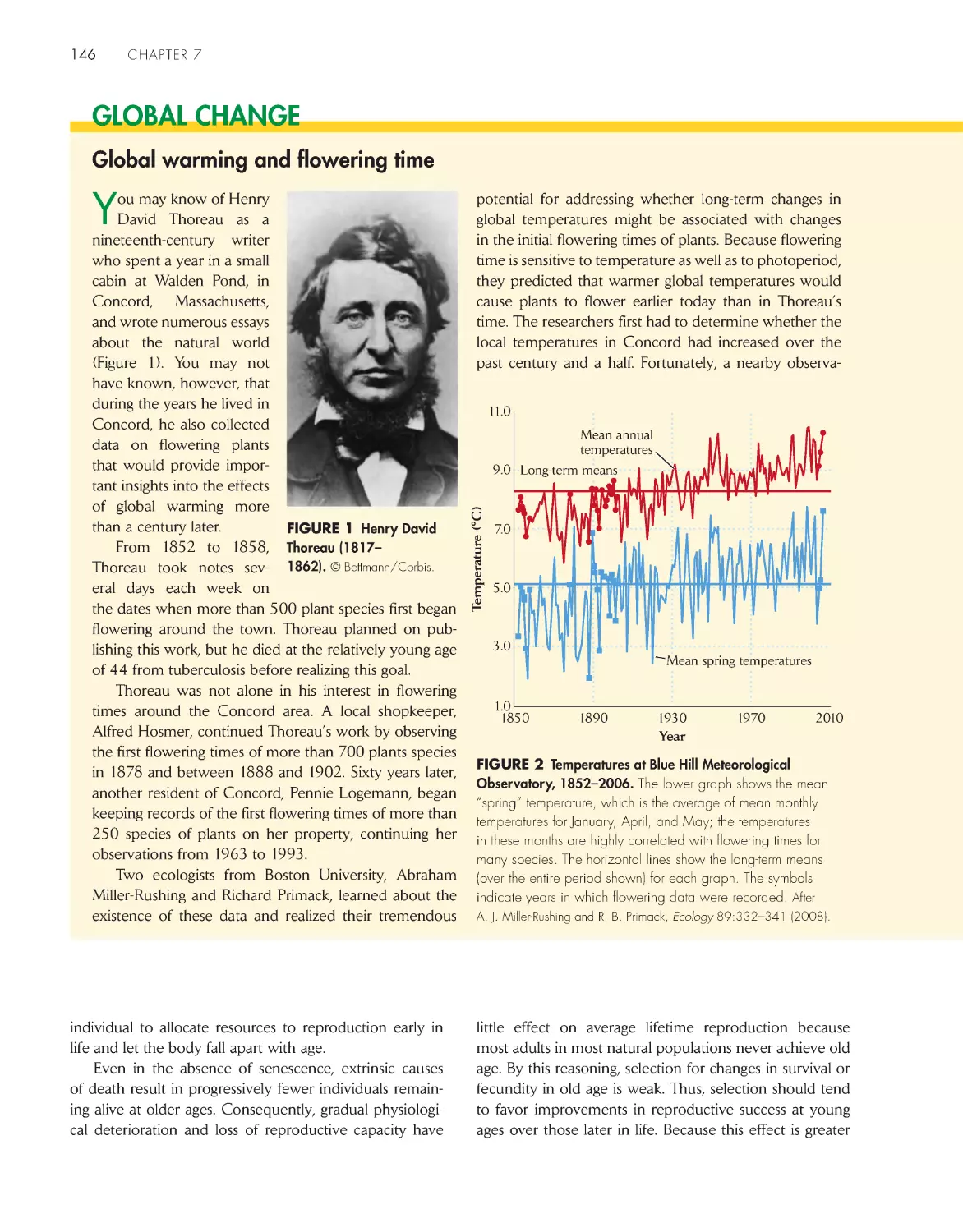 Global Change: Global warming and flowering time