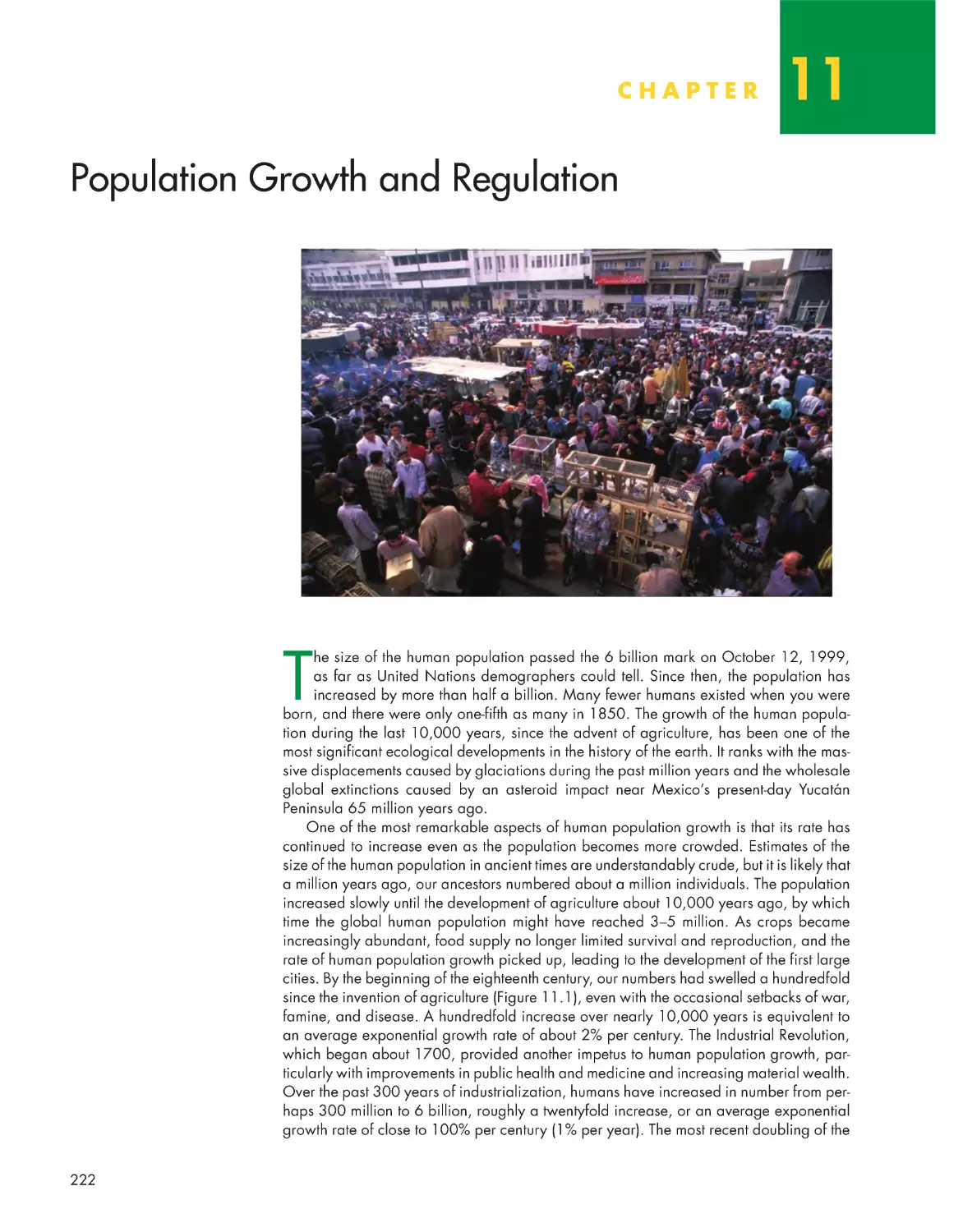 Chapter 11: Population Growth and Regulation