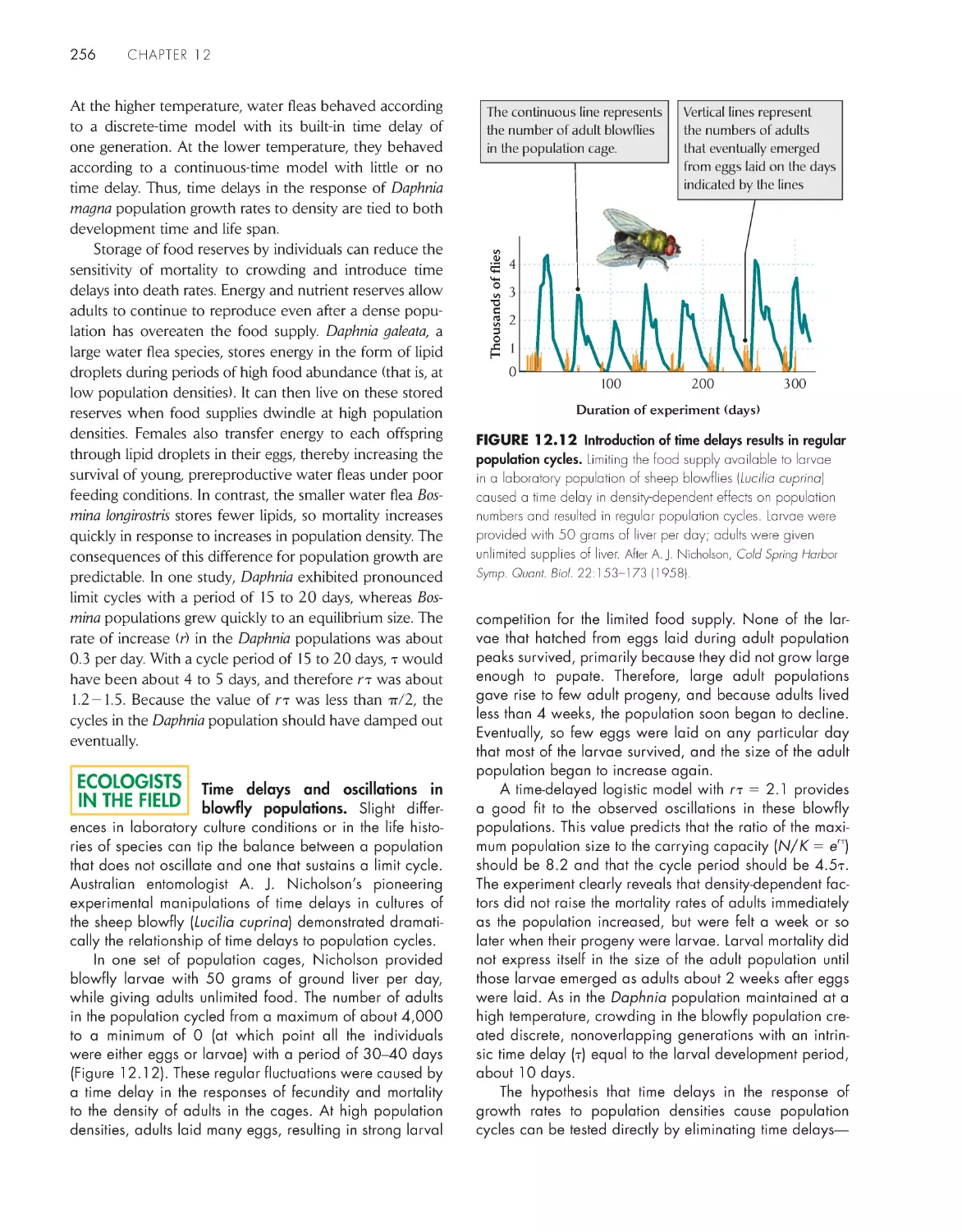 Ecologists in the Field: Time delays and oscillations in blowfly populations.