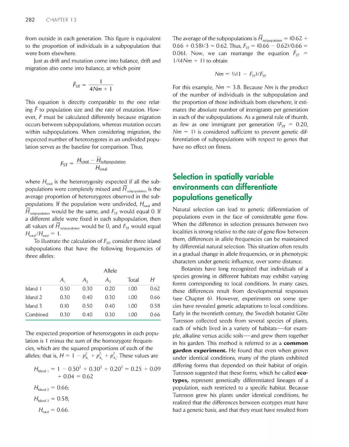 Selection in spatially variable environments can differentiate populations genetically