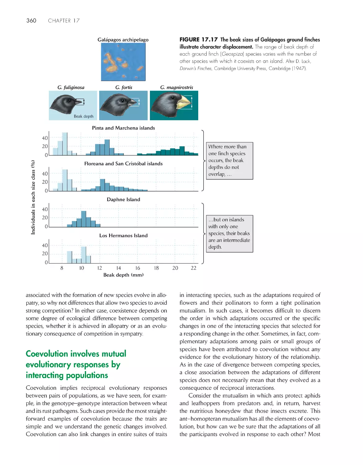 Coevolution involves mutual evolutionary responses by interacting populations