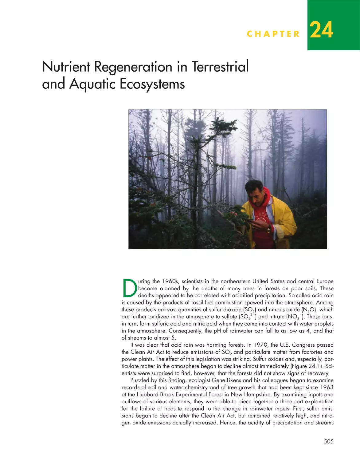 Chapter 24: Nutrient Regeneration in Terrestrial and Aquatic Ecosystems