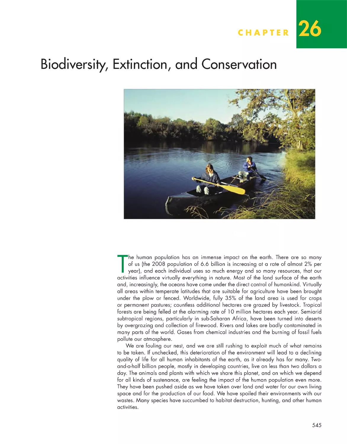 Chapter 26: Biodiversity, Extinction, and Conservation