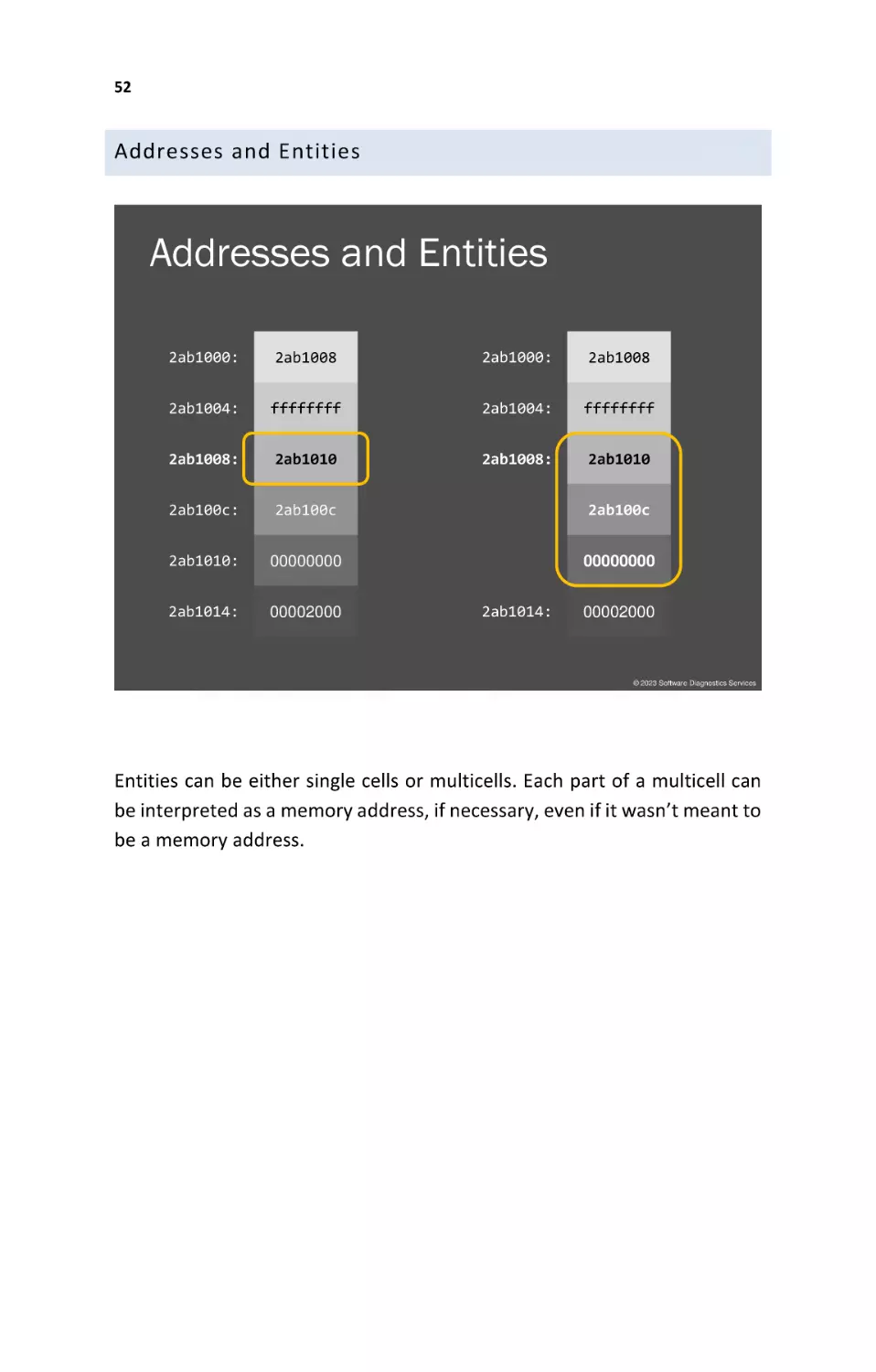 Addresses and Entities