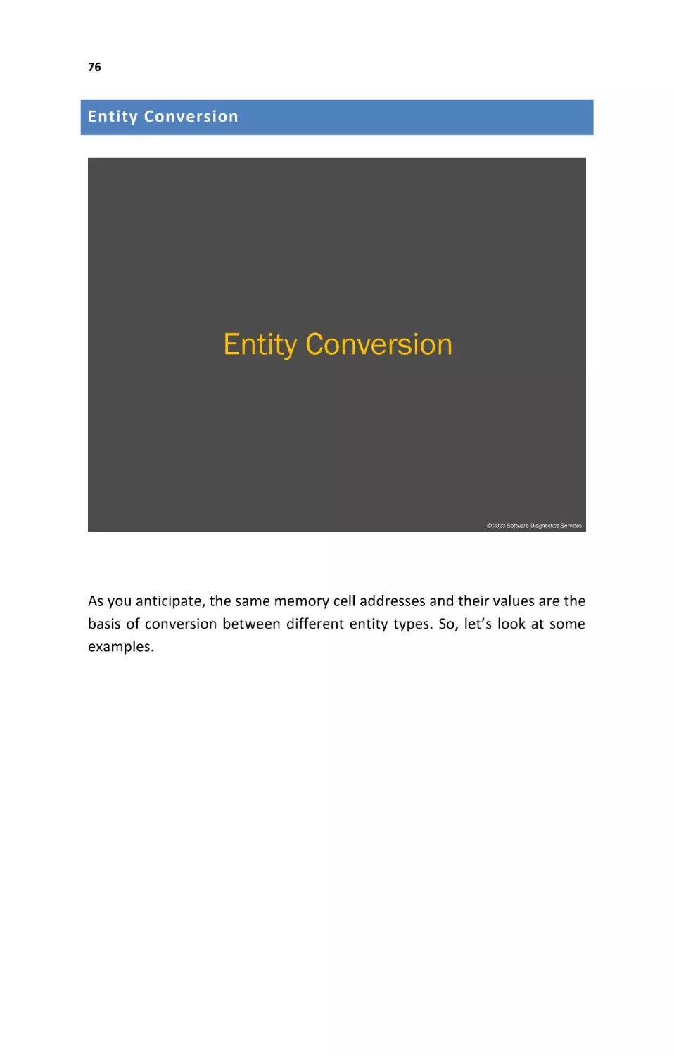 Entity Conversion