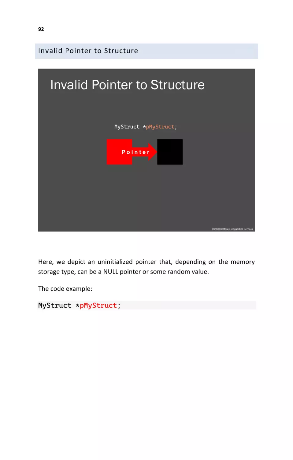 Invalid Pointer to Structure