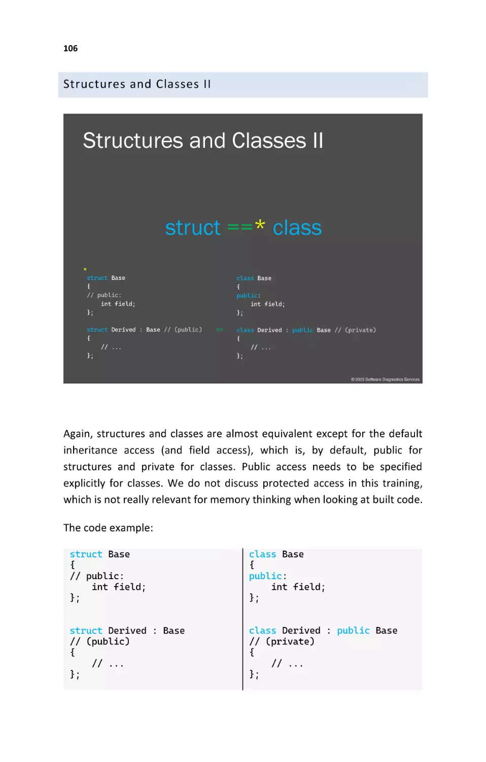 Structures and Classes II