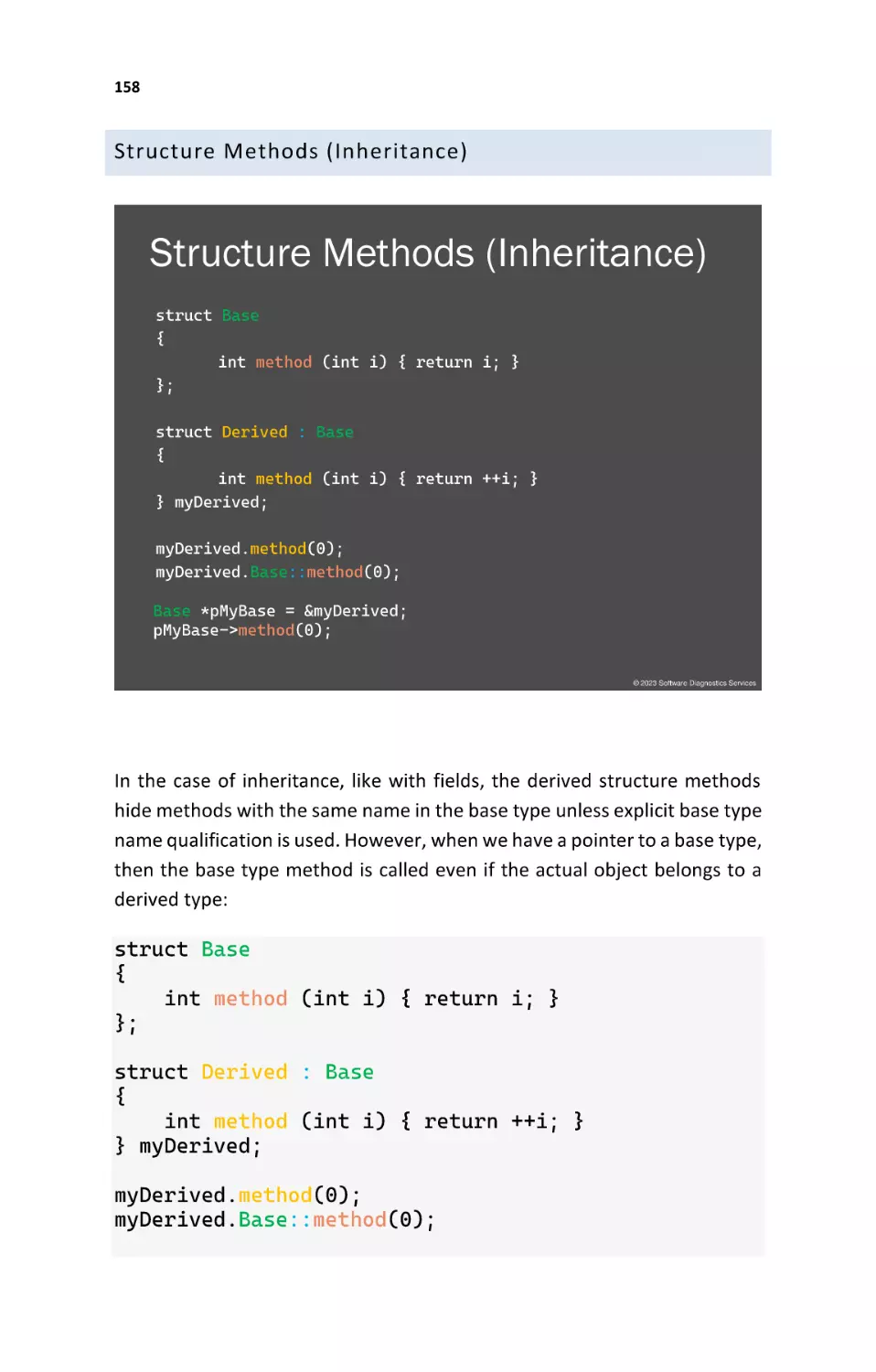 Structure Methods (Inheritance)