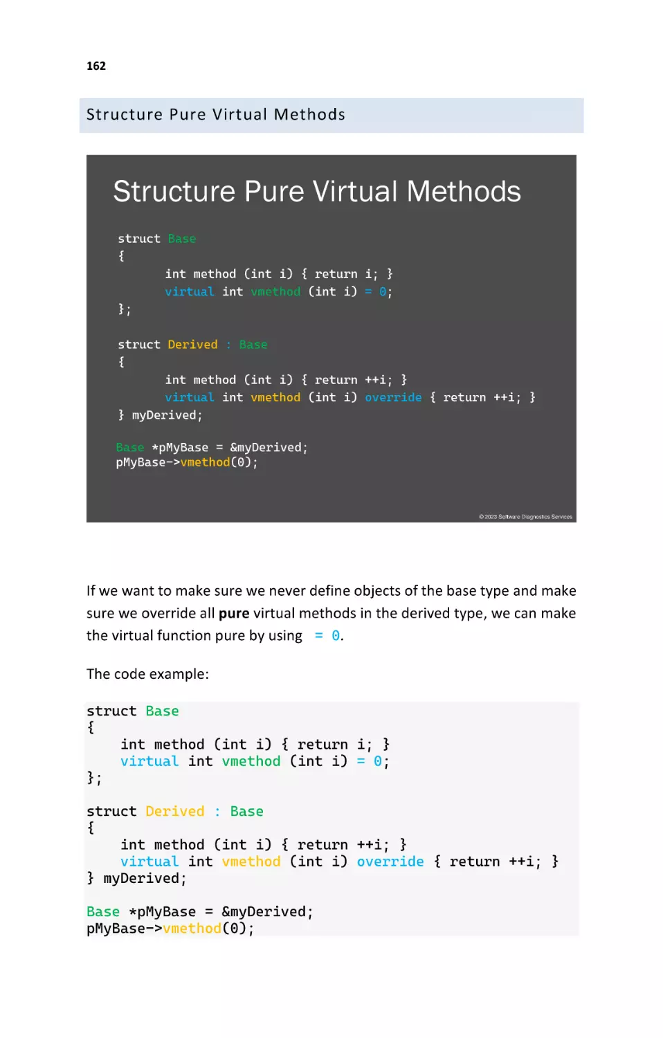 Structure Pure Virtual Methods