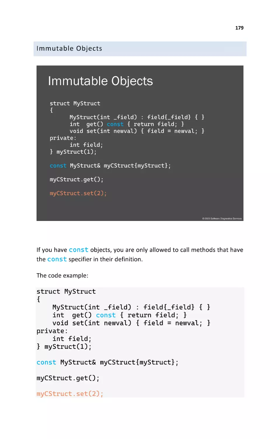 Immutable Objects