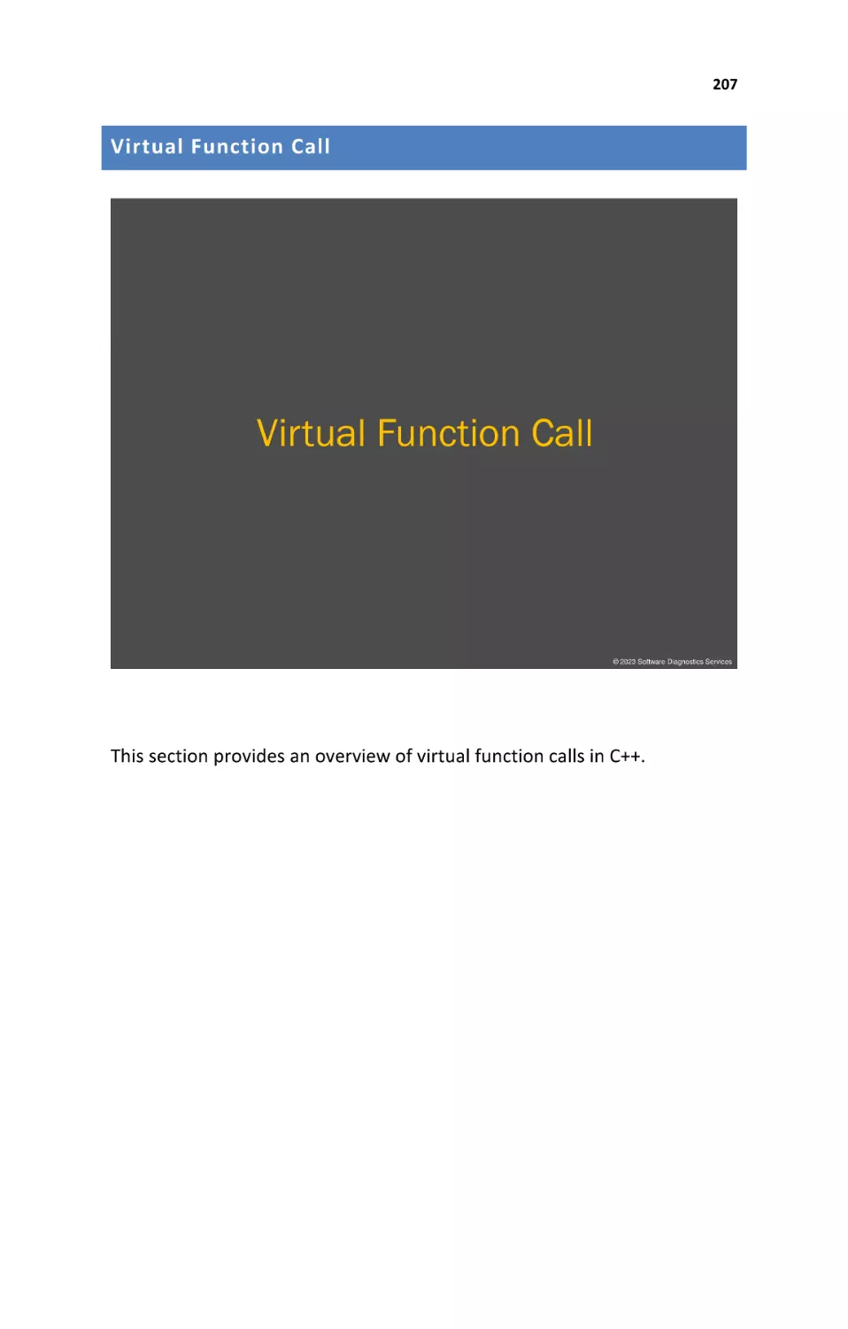 Virtual Function Call