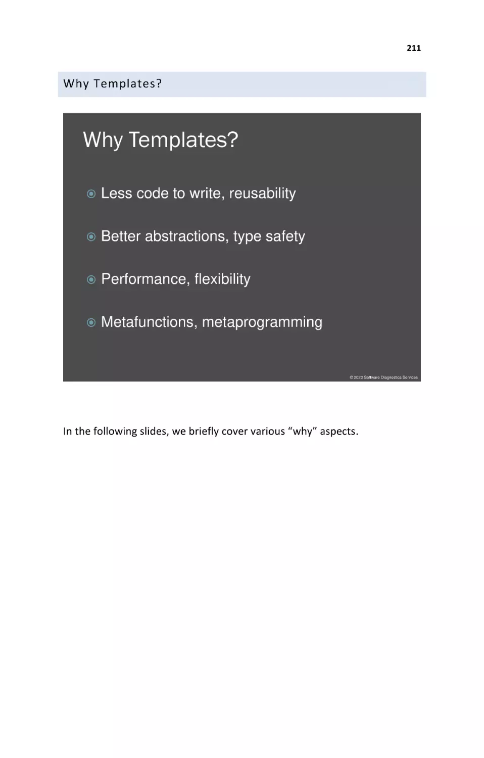 Why Templates?