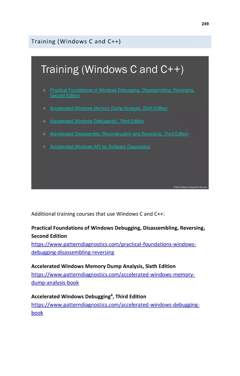 Training (Windows C and C++)