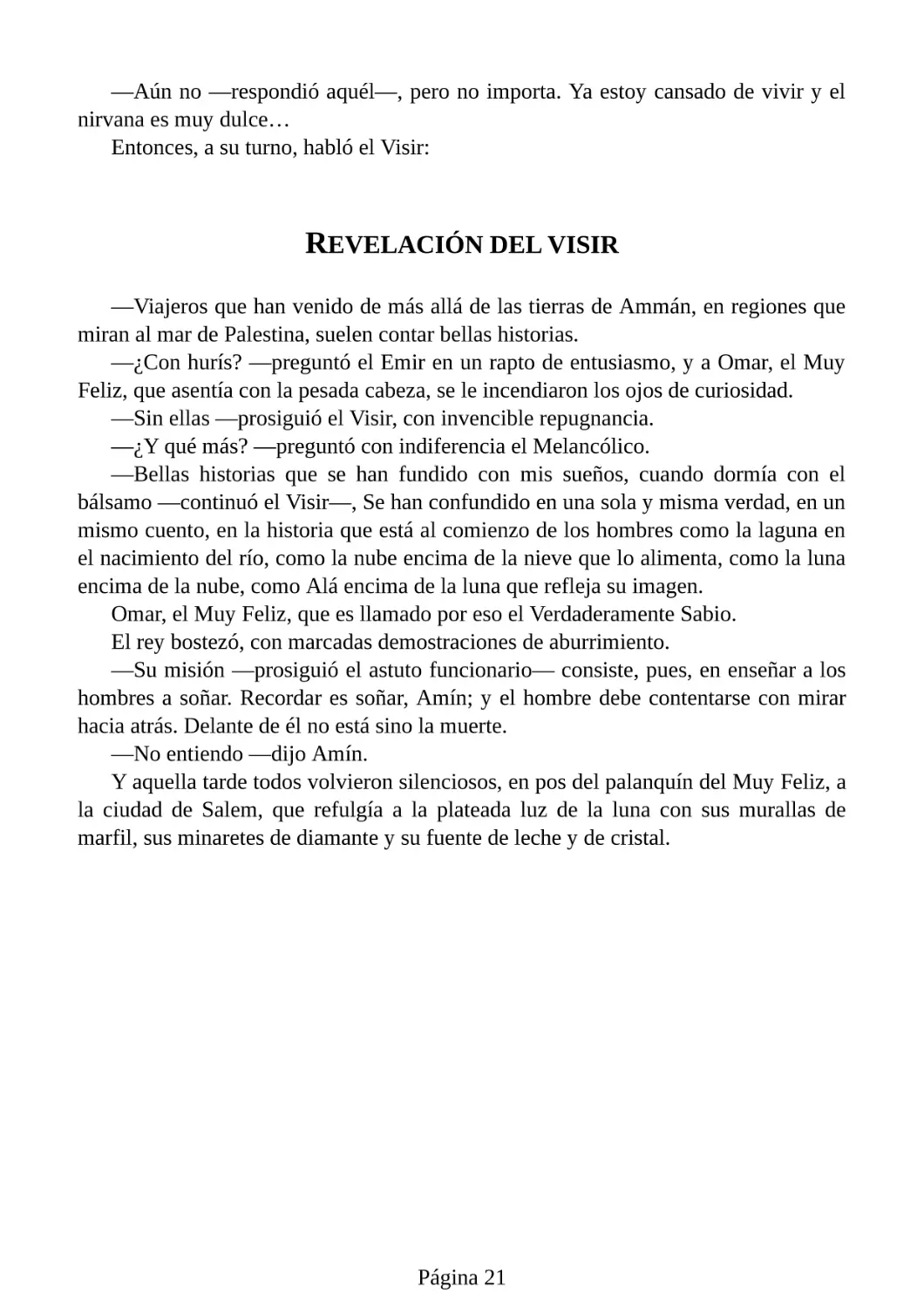 Revelación del Visir