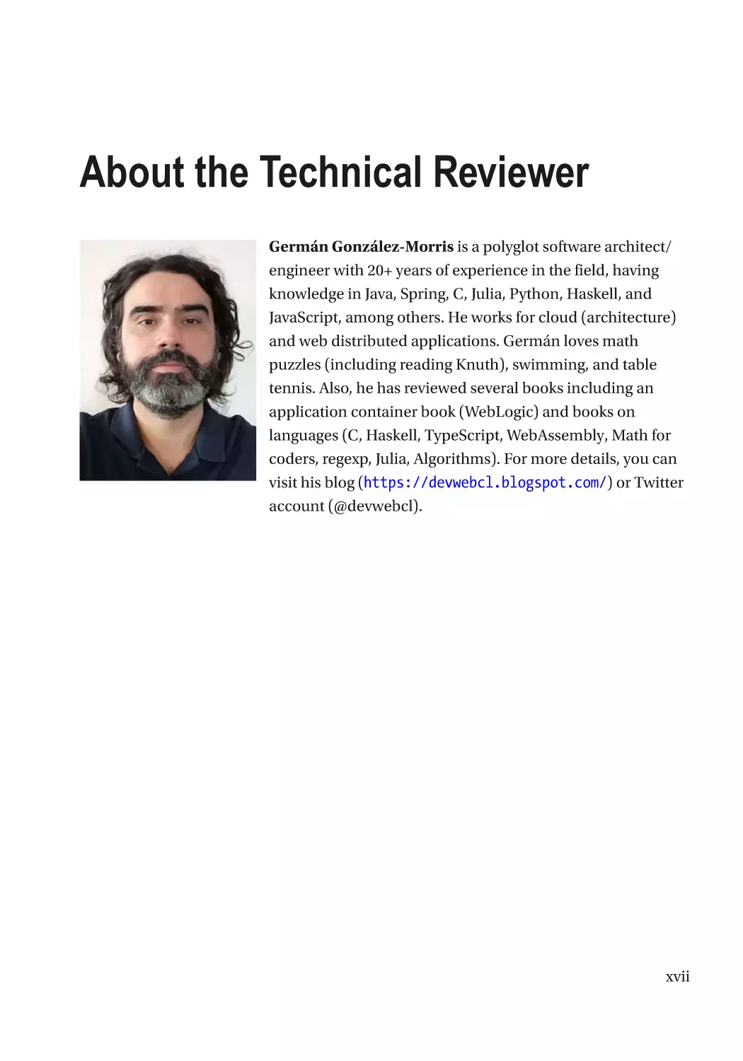 About the Technical Reviewer