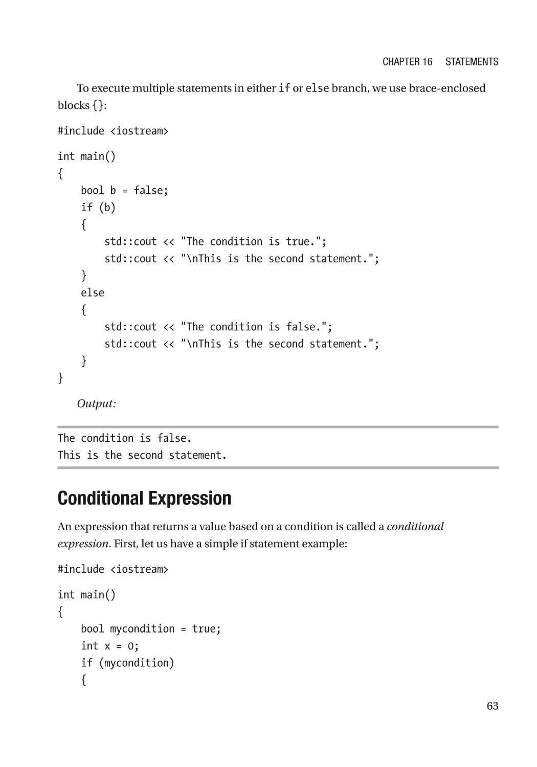 Conditional Expression