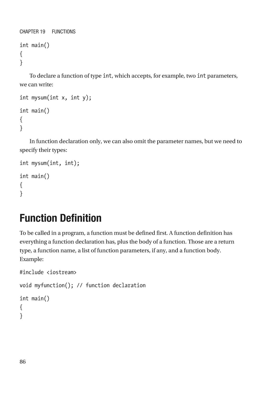 Function Definition