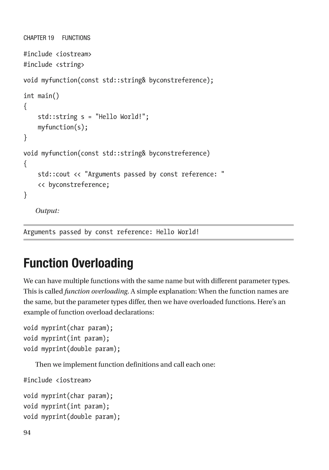 Function Overloading