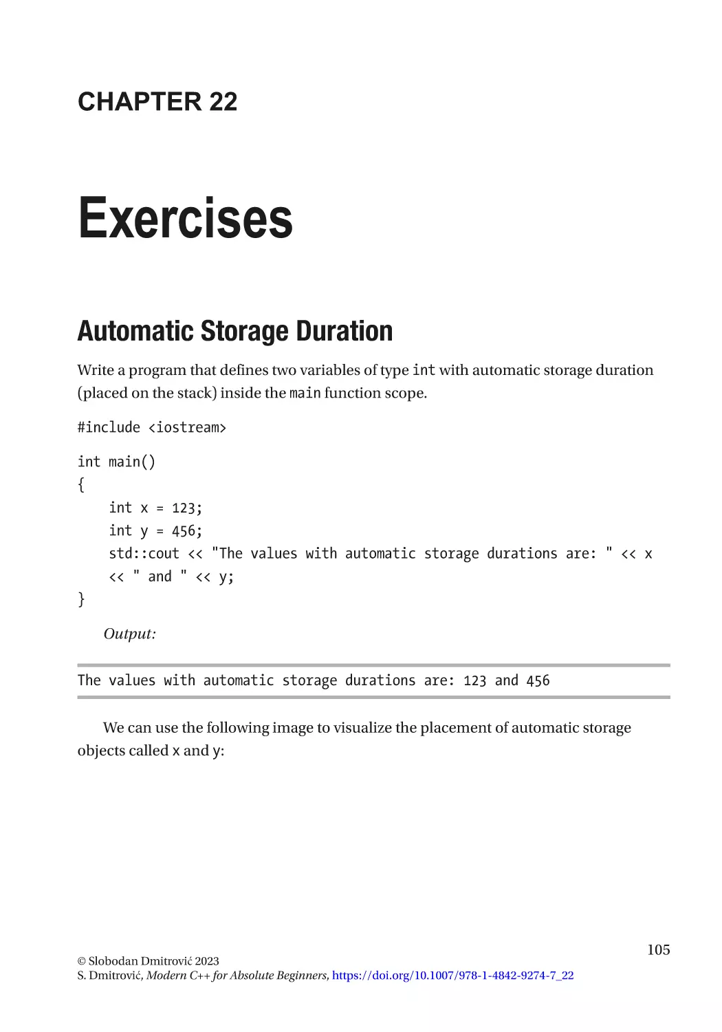 Chapter 22
Automatic Storage Duration