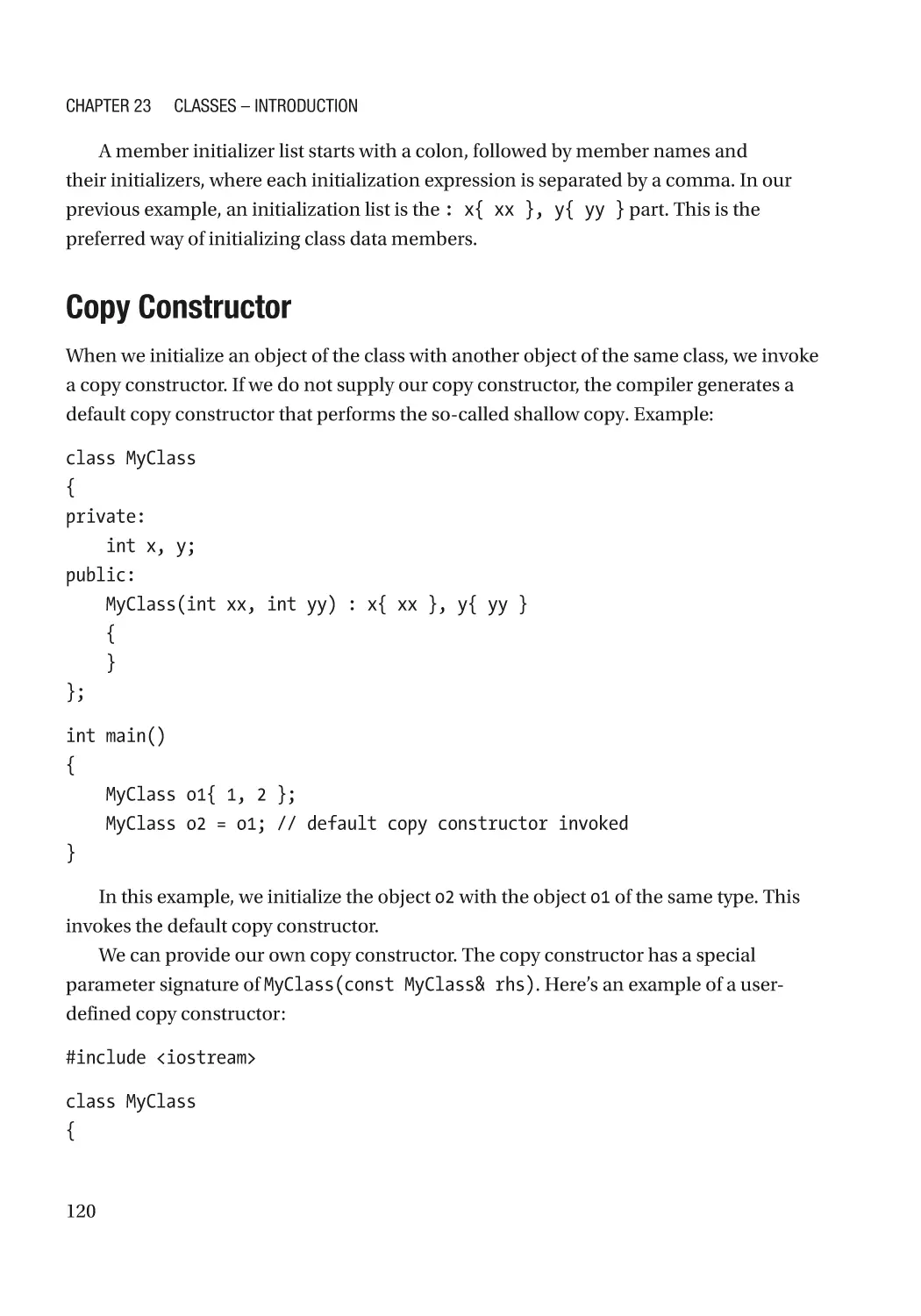 Copy Constructor